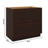 J&K Java Coffee S1 Base w/2 Drawers - 36" W