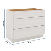 J&K Pure B5 Base w/3 Drawers - 42" W