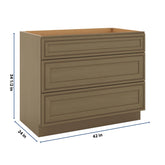 J&K Hazel H8 Base w/3 Drawers - 42" W