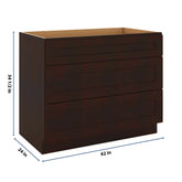 J&K Java Coffee S1 Base w/3 Drawers - 42" W