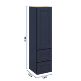 J&K Naval B7 Vanity Counter Linen 12" W x 45" H x 12" D