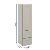 J&K Pebble B6 Vanity Counter Linen 12" W x 45" H x 12" D