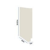 Modernform Cabinet Slim Dove White 3" W X 34 1/2" H X 24" D Base Dishwasher End Panel