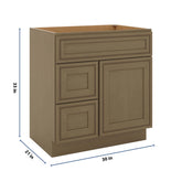 J&K Hazel H8 Vanity Sink Combo 30" W x 33" H x 21" D