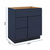 J&K Naval B7 Vanity Sink Combo 30" W x 33" H x 21" D