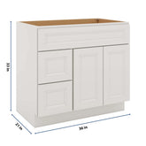 J&K Pure B5 Vanity Sink Combo 36" W x 33" H x 21" D
