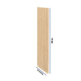Modernform Cabinet Natural Oak 3/4" W X 36" H X 12 3/4" D Wall End Panel
