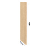 Modernform Cabinet Natural Oak 3/4" W X 42" H X 12 3/4" D Wall End Panel