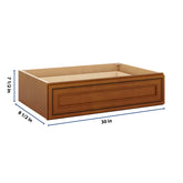J&K Mocha Glazed K10 30" W x 7-1/2" H or 8-1/2" H Knee Drawer