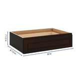 J&K Espresso K8 30" W x 7-1/2" H or 8-1/2" H Knee Drawer