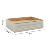 J&K Pebble B6 30" W x 7-1/2" H or 8-1/2" H Knee Drawer