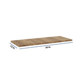 Modernform Cabinet Walnut 30" W X 3/4" H X 12" D Floating Shelf