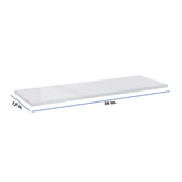Modernform Cabinet Gloss White 36" W X 3/4" H X 12" D Floating Shelf