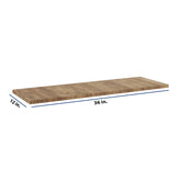 Modernform Cabinet Walnut 36" W X 3/4" H X 12" D Floating Shelf