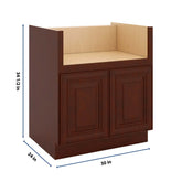 J&K Mahogany J5 Base Farm Sink - 30" W