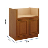 J&K Mocha Glazed K10 Base Farm Sink - 30" W