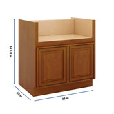 J&K Mocha Glazed K10 Base Farm Sink - 33" W