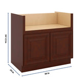 J&K Mahogany J5 Base Farm Sink - 36" W
