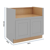 J&K Castle Grey S5 Base Farm Sink - 36" W