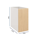 Modernform Cabinet Natural Oak 12" W X 24" H X 21" D Vanity Floating Full Height Single Door Cabinet