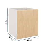 Modernform Cabinet Natural Oak 21" W X 24" H X 21" D Vanity Floating Full Height Single Door Cabinet