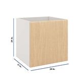 Modernform Cabinet Natural Oak 24" W X 24" H X 21" D Vanity Floating Full Height Single Door Cabinet