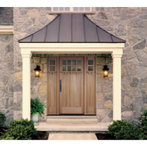 5/9x6/8 Craftsman Single with Sidelights Mahogany Pre-Hung Door