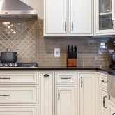 J & K Transitional Pearl Glazed H9 Door Sample