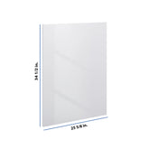 Modernform Cabinet Gloss White 3/4" W X 34 1/2" H X 25 5/8" D Island Base Panel