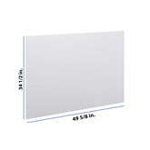 Modernform Cabinet Matte White 3/4" W X 34 1/2" H X 49 5/8" D Island Base Panel