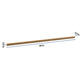 J&K Butterscotch B8 96" W Incurved Corner Molding