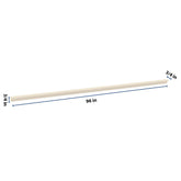 J&K Pearl Glazed H9 96" W Incurved Corner Molding