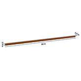 J&K Mocha Glazed K10 96" W Incurved Corner Molding