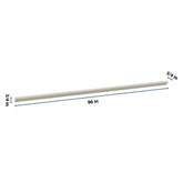 J&K Pebble B6 96" W Incurved Corner Molding