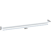 J&K White Shaker S8 96" W Incurved Corner Molding