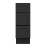 J&K Charcoal E2 Vanity 3 Drawer Base 12" W x 33" H x 21" D
