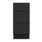 J&K Charcoal E2 Vanity 3 Drawer Base 15" W x 33" H x 21" D