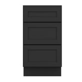 J&K Charcoal E2 Vanity 3 Drawer Base 18" W x 33" H x 21" D