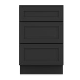 J&K Charcoal E2 Vanity 3 Drawer Base 21" W x 33" H x 21" D