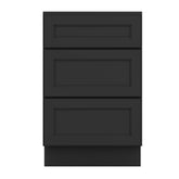 J&K Charcoal E2 Vanity 3 Drawer Base 24" W x 33" H x 21" D