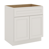 J&K Dove E1 Vanity Base Sink Door/False Drawer 30" W x 33" H x 21" D