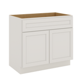 J&K Dove E1 Vanity Base Sink Door/False Drawer 36" W x 33" H x 21" D