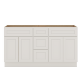 J&K Dove E1 Vanity Sink Combo 60" W x 33" H x 21" D