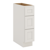 J&K Dove E1 Vanity 3 Drawer Base 09" W x 33" H x 21" D