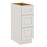 J&K Dove E1 Vanity 3 Drawer Base 12" W x 33" H x 21" D