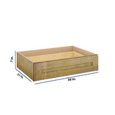 Modernform Cabinet Natural Shaker 30" W X 7" H X 21" D Vanity Knee Drawer