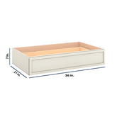 Modernform Cabinet Slim Dove White 36" W X 7" H X 21" D Vanity Knee Drawer