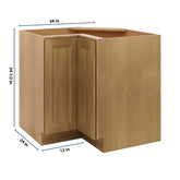 J&K Butterscotch B8 Base Corner 90 Lazy Susan - 36" W