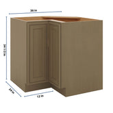 J&K Hazel H8 Base Corner 90 Lazy Susan - 36" W