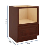 J&K Mahogany J5 Base Microwave Drawer - 24" W